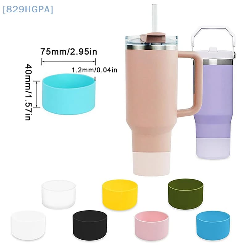 Stivale in silicone per bottiglia d'acqua Owala coperchio inferiore antiscivolo protezione inferiore boccetta sottobicchiere base protettiva 7,5 cm/2,95 pollici