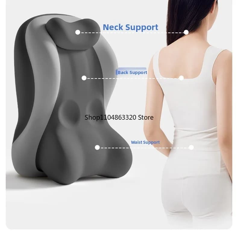 Cuscino Moderno dal Design Semplice in Memory Foam, Supporto Lombare e Cervicale, Multifunzione per Divano, Camera da Letto, Telefono e Gioco