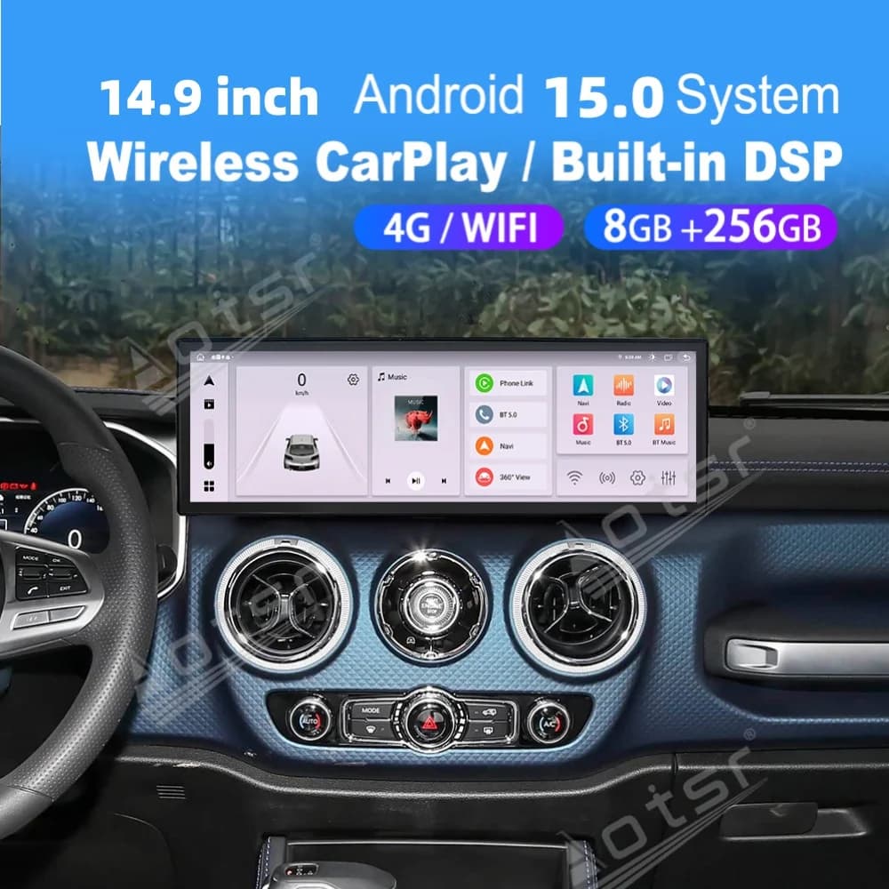 14.9 Inch Android Car Multimedia Automotive For Baic Bj40 2020~2022 Carplay Auto GPS Navigation Car Radio Stereo Head Unit