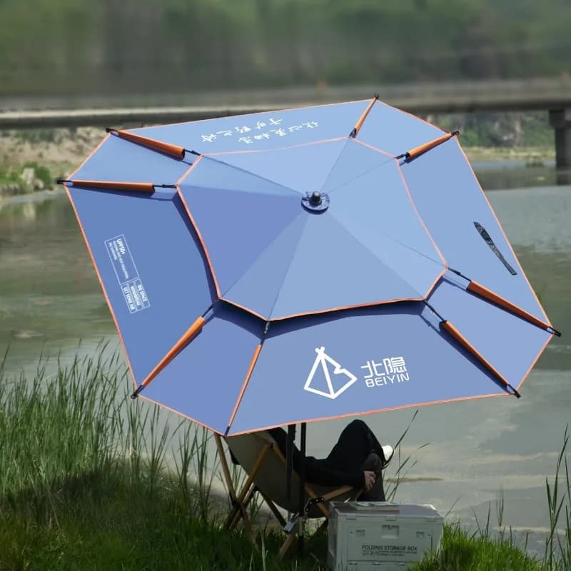 Ombrellone da esterno Ombrello Mare Spiaggia Pesca Vinile Protezione solare Tenda pieghevole Attrezzatura da campeggio portatile antipioggia