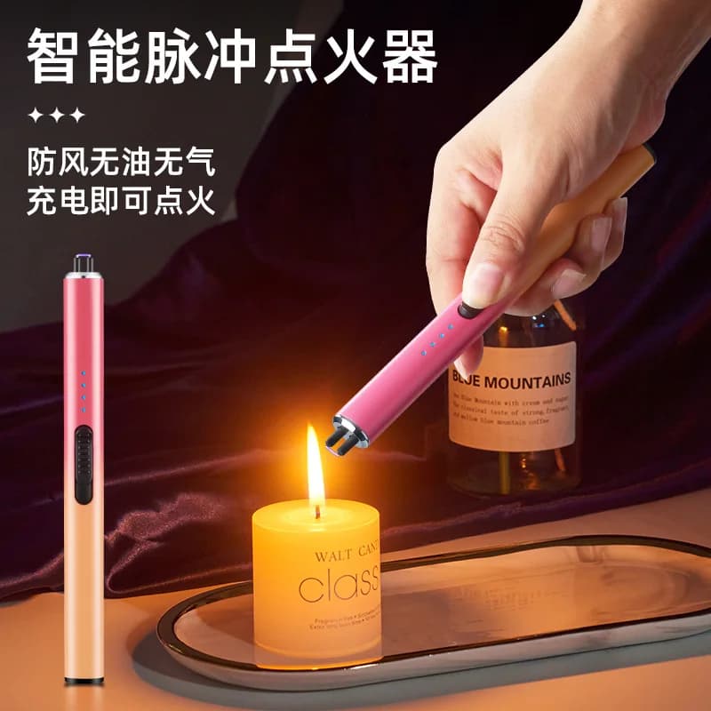 Accendino Elettrico ad Arco 2026 Ricaricabile, Lungo, Antivento, Senza Fiamma per Fornelli a Gas, Campeggio, Barbecue, Cucina, Regalo per Festival