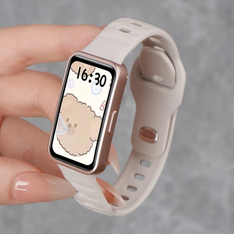 Cinturino sportivo in silicone per Huawei Band 10 9 8 Accessori per cintura di ricambio Bracciale correa Huawei Band 10 9 8 Cinghie NFC