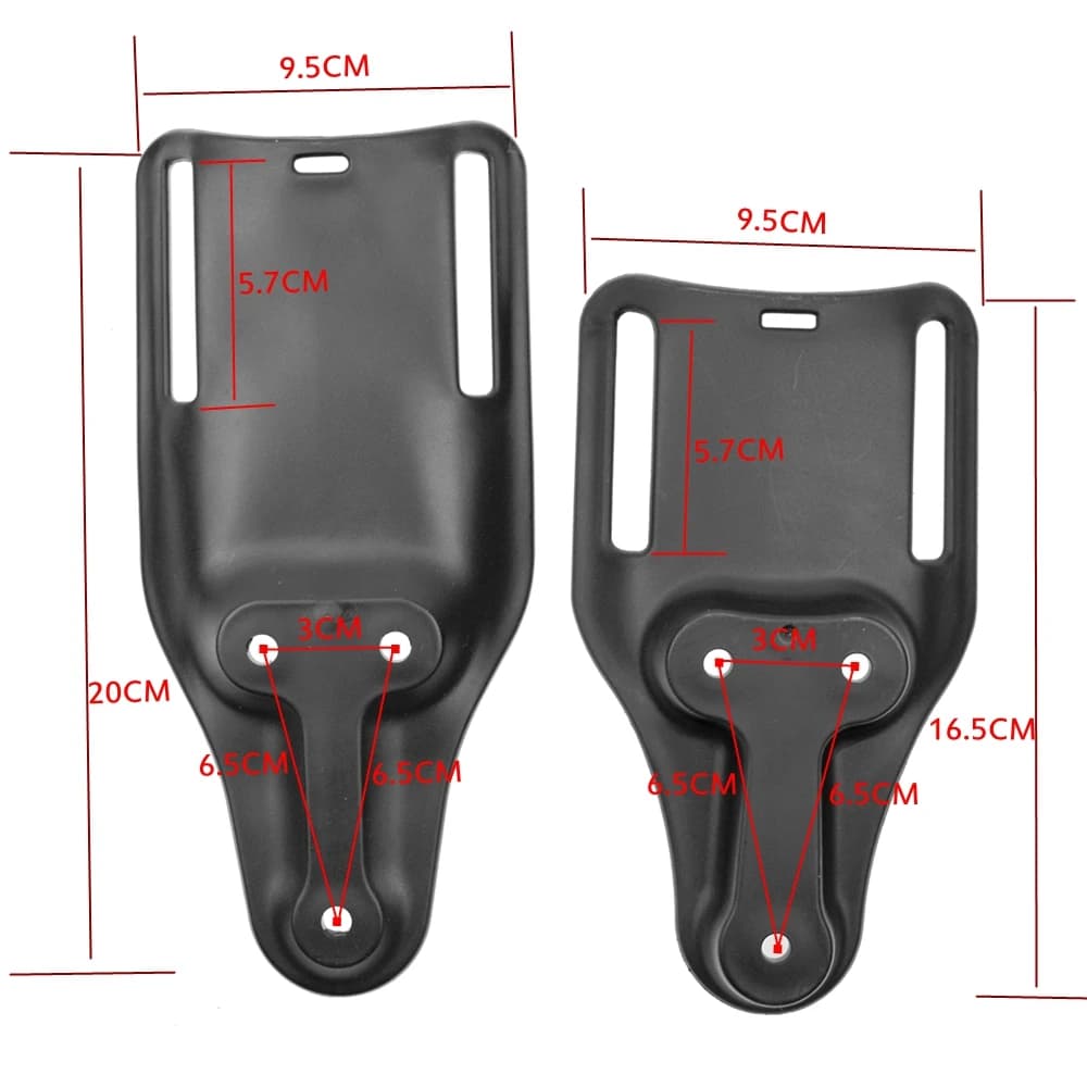 Cintura tattica Fondina per pistola Adattatore per pagaia Adattatore per custodia per pistola ad anello per cintura universale per giro basso con kit a sgancio rapido QLS 19 22
