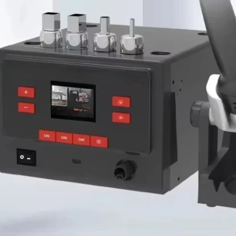 Stazione di saldatura con pistola termica intelligente YCS R1 Pro 1000W con 4 ugelli per rilavorazione IC BGA SMT del processore centrale