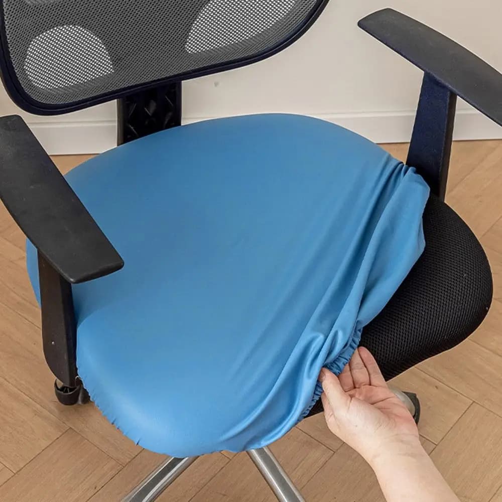 Coprisedia da Ufficio in Pelle PU Elastica ​ Traspirante ​ Coprisedia da Gaming Rimovibile ed Elastico per Sedie Girevoli e Regolabili in Altezza