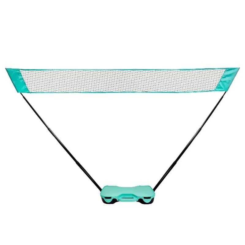 Rete da badminton portatile con supporto per rete da pallavolo con base di stoccaggio Gioco sportivo per famiglie nel cortile della spiaggia