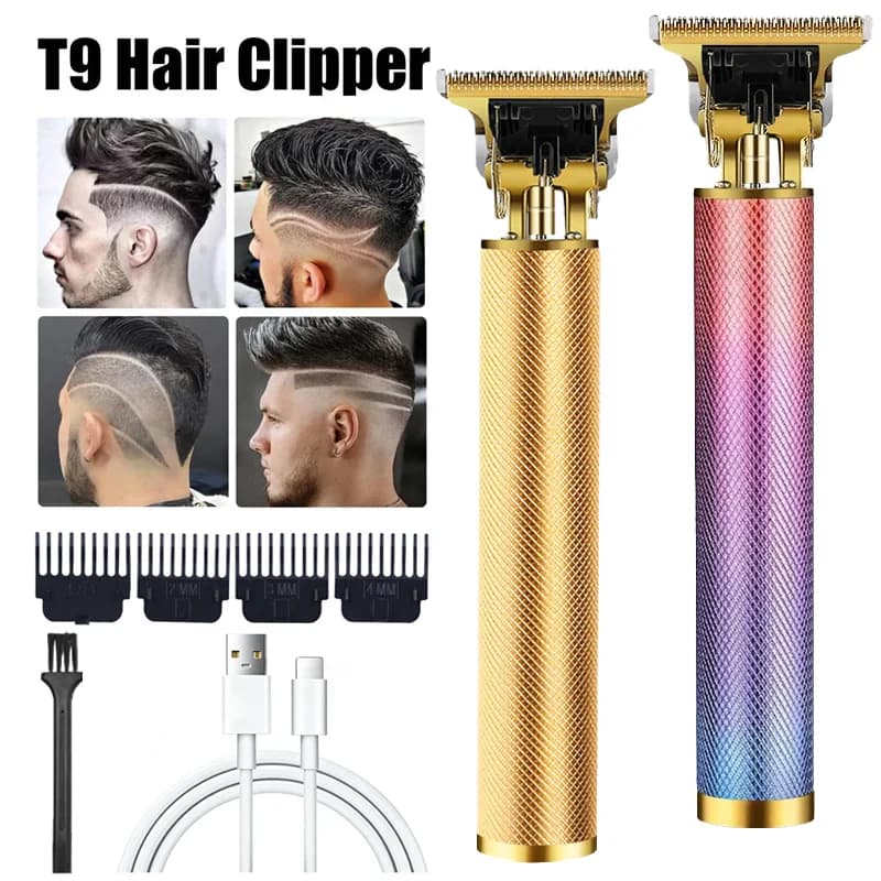 2026 T9 Men's haircut machine kit Professional 0mm Bald Shaver trimmer Men USB Cordless original hair clipper barber equipment