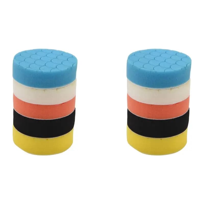 M50K-10Pcs Kit di spugne lucidanti da 4 pollici per lucidatrice per auto, levigatura, ceratura, lucidatura, sigillatura e finitura a smalto