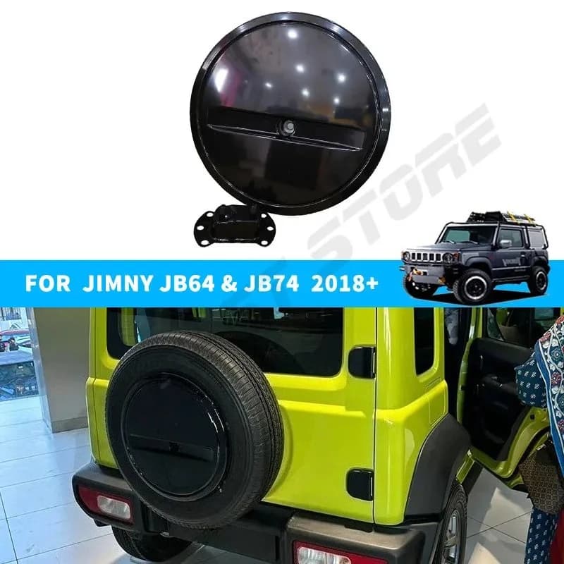 Copricerchio ruota di scorta per Suzuki Jimny JB64 JB74 JC74 3/5 porte 2019-2026, copertura decorativa in ABS per ruota di scorta, accessori esterni auto