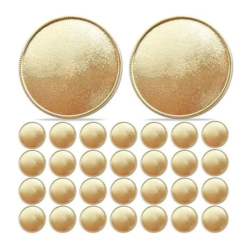 ETRT 30 pezzi di monete grezze per sfida monete vuote da 40 mm per artigianato fai da te incisione creazione di gioielli, moneta incisa al laser