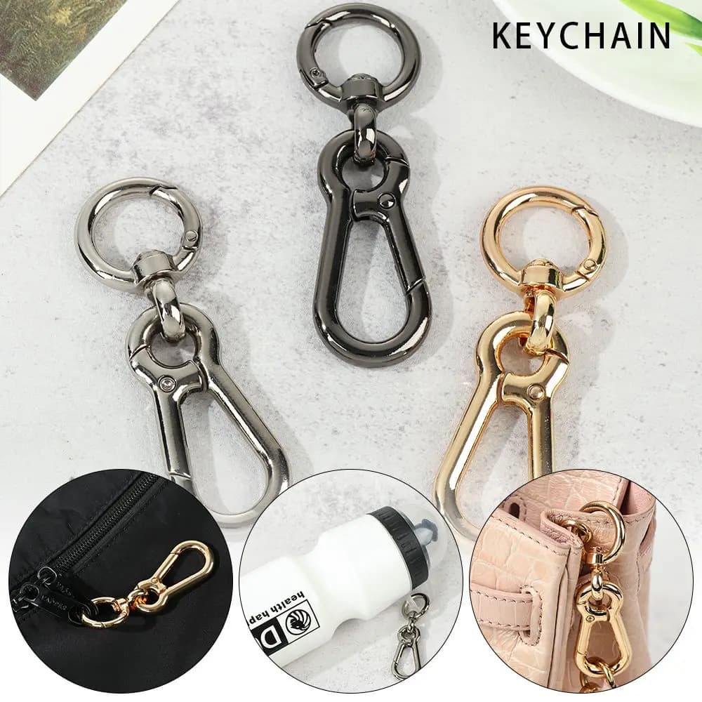 Silver/Gold/Black Plated Gate Outdoor Tools Bag Belt Buckle Carabiner Purses Handbags Spring Gourd Buckles Snap Clasp Clip