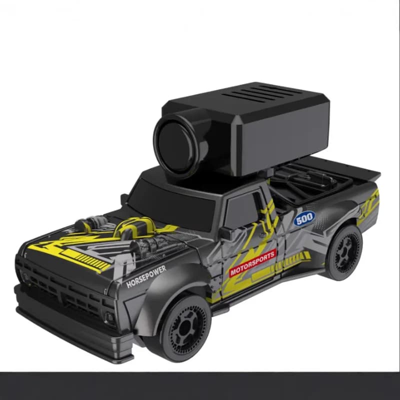 Rumble 1 64 Scale Rc Drift Car 2 4Ghz Wifi 720P Fpv Camera With Led Light Desktop Remote Control Car Diy Replaceable Shell