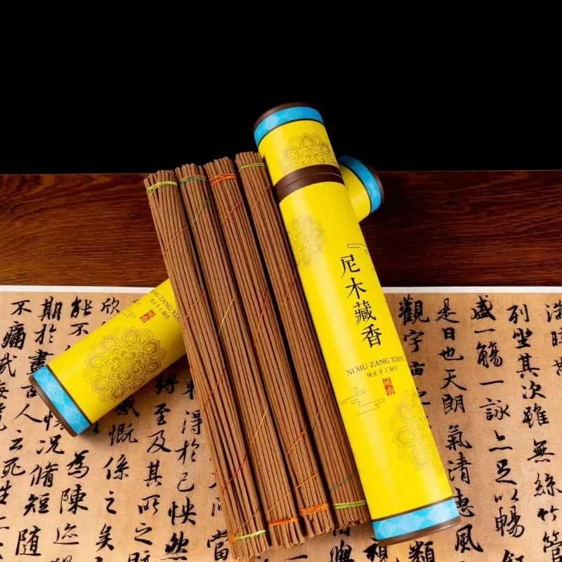 200 pezzi-barile naturale fatto a mano Nimu bastoncino di incenso tibetano casa indoor yoga meditazione culto Budda aromaterapia Joss Stick