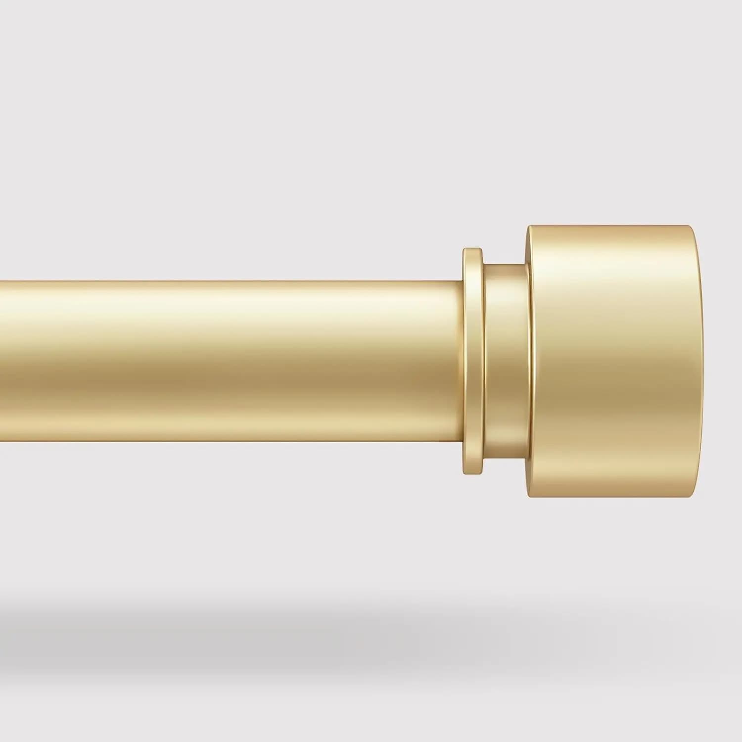 Asta per Tende Robusta da 1 Pollice, Regolabile da 30-60 Pollici, Oro, Trattamento Finestre Moderno, Facile Installazione