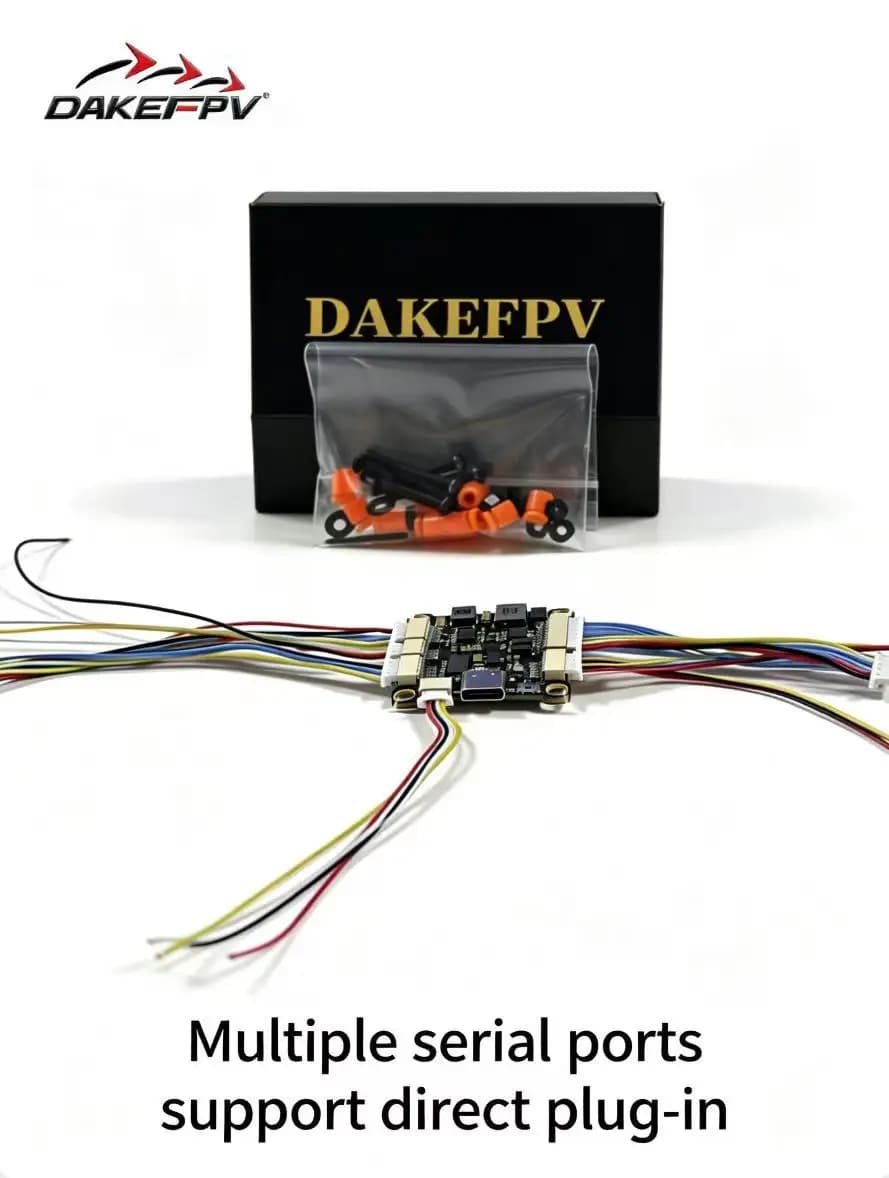 DAKEFPV H743 Pro Flight Controller Bluejay 4-in-1 55A ESC 3-6S Lipo Stack/Flytower for FPV Racing Drone Quadcopter