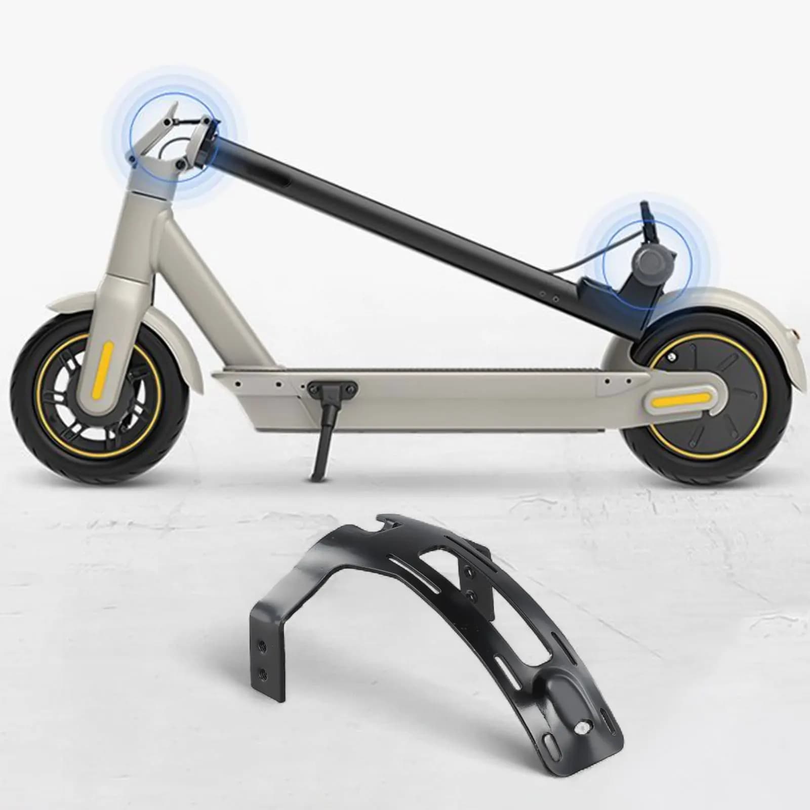 Scooter elettrico con staffa in plastica 135 * 119 cm Parte scooter elettrico Circa 130,3 grammi Dimensioni compatte per un facile spazio di archiviazione