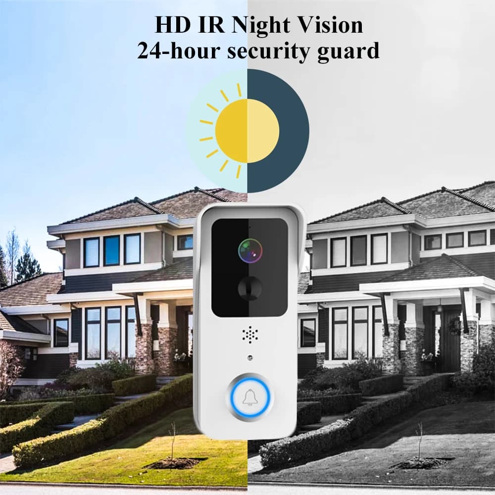 Tuya 5G 2.4G WiFi Smart Video Doorbell Outdoor Door bell Waterproof Battery Intercom Smart Life Wireless doorbell Camera