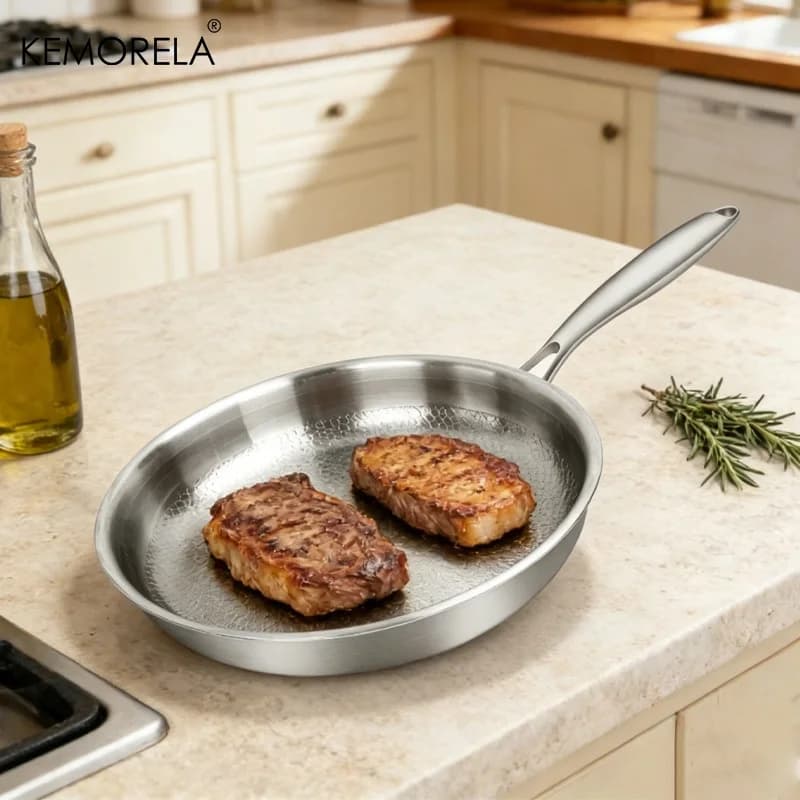 Upgraded Frying Pan Hammered - Non-Stick Frying Pan | Scratch-Resistant, Even Heating, Suitable for All Stovetops (26/28/30Cm)