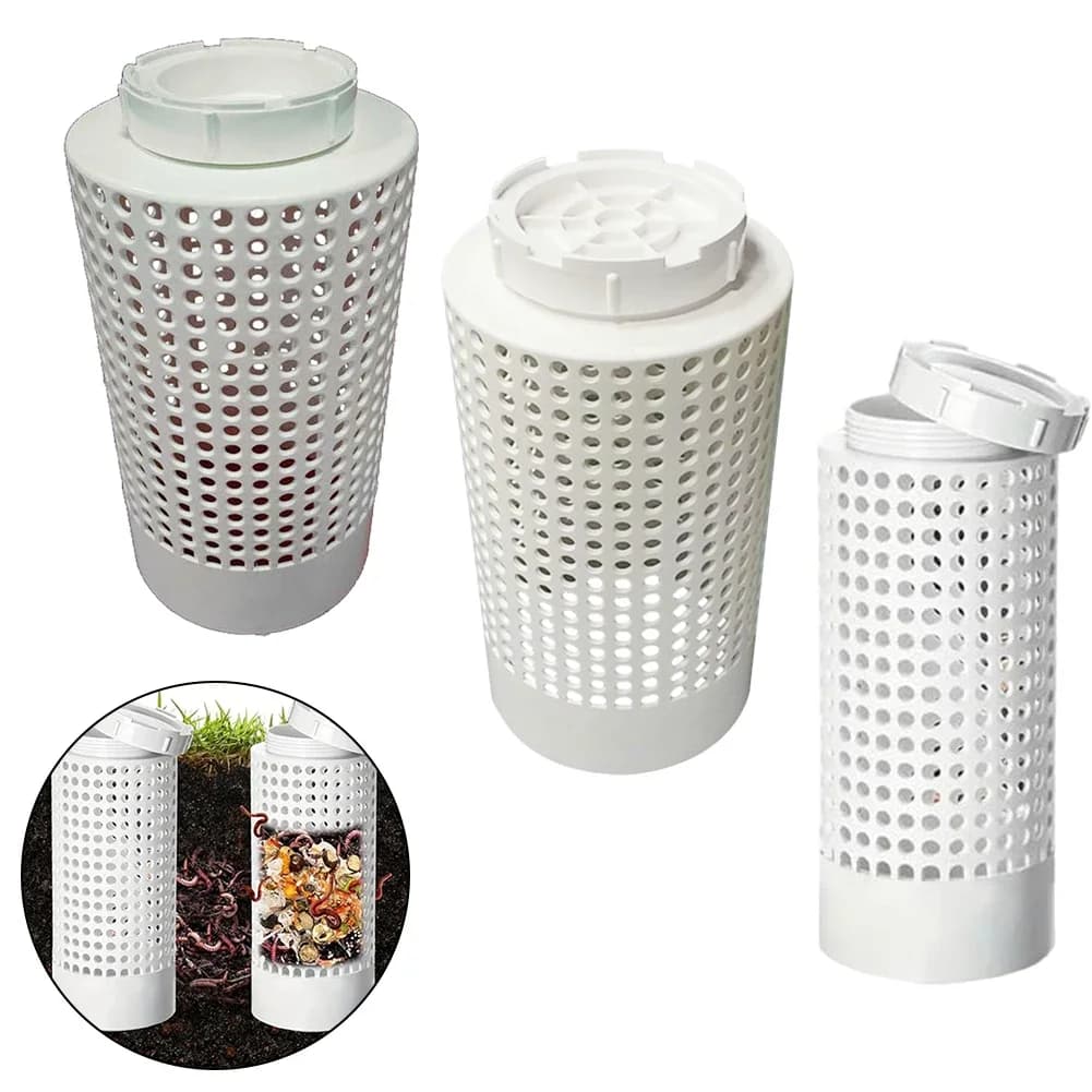 Composter con Filtro di Drenaggio, Facile da Montare, Compostiera Efficiente, Compost Ricco di Nutrienti, Impianto per Compostaggio