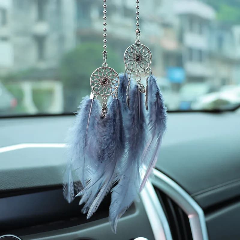 Car Decoration Dream Catcher Pendant Creative Car Interior Rearview Mirror Hangings Lovely Car Decoration Accessories