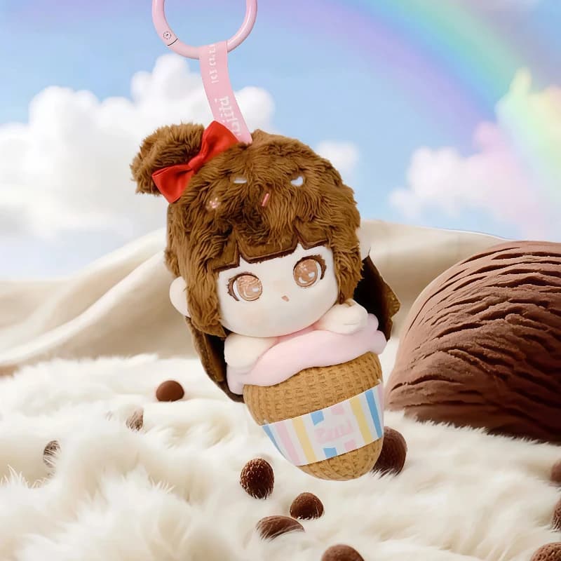 Ufficiale Tntspace Liita Lychee Crostata Arcobaleno Serie Cono di gelato Scatola cieca Figurina carina Ciondolo Trendy Cultura pop da collezione