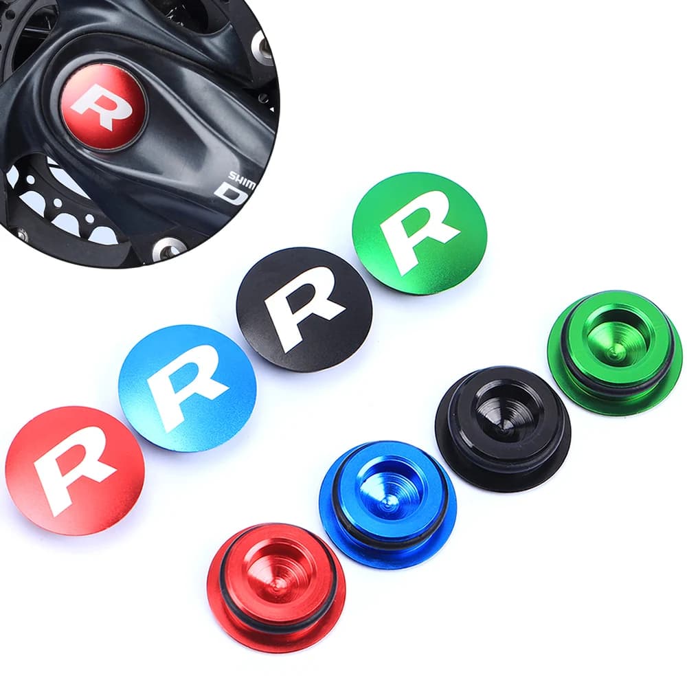 RISK 2PCS Crank Arm Set Waterproof Cap Mountain Bicycle With Waterproof Washer Bottom Bracket Fixing Bike Crank Cap Cranks Cover