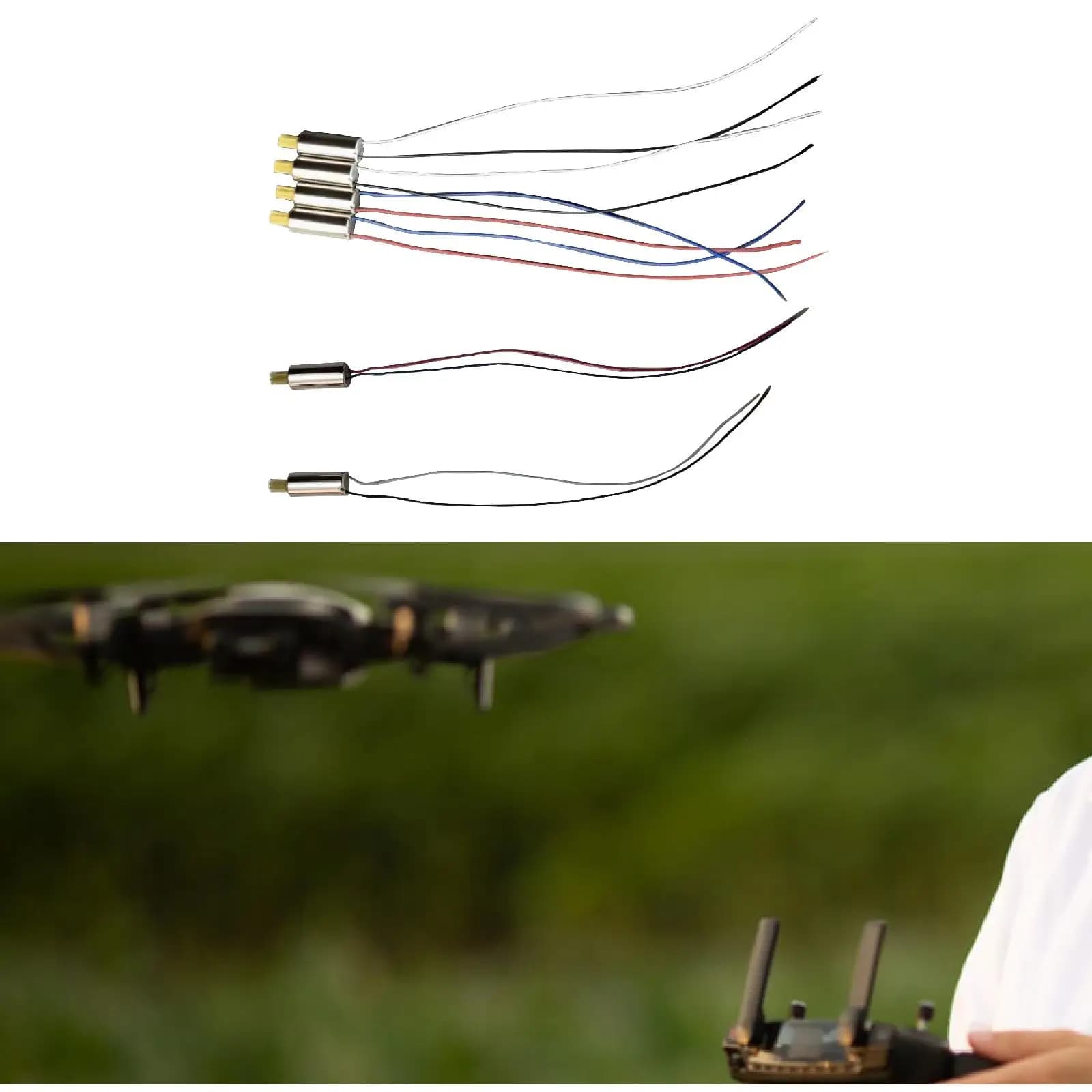 Parti di riparazione del motore del drone RC Motori modificati fai-da-te Sostituzione del motore Motore positivo negativo per accessori per aerei S89 E99 E88