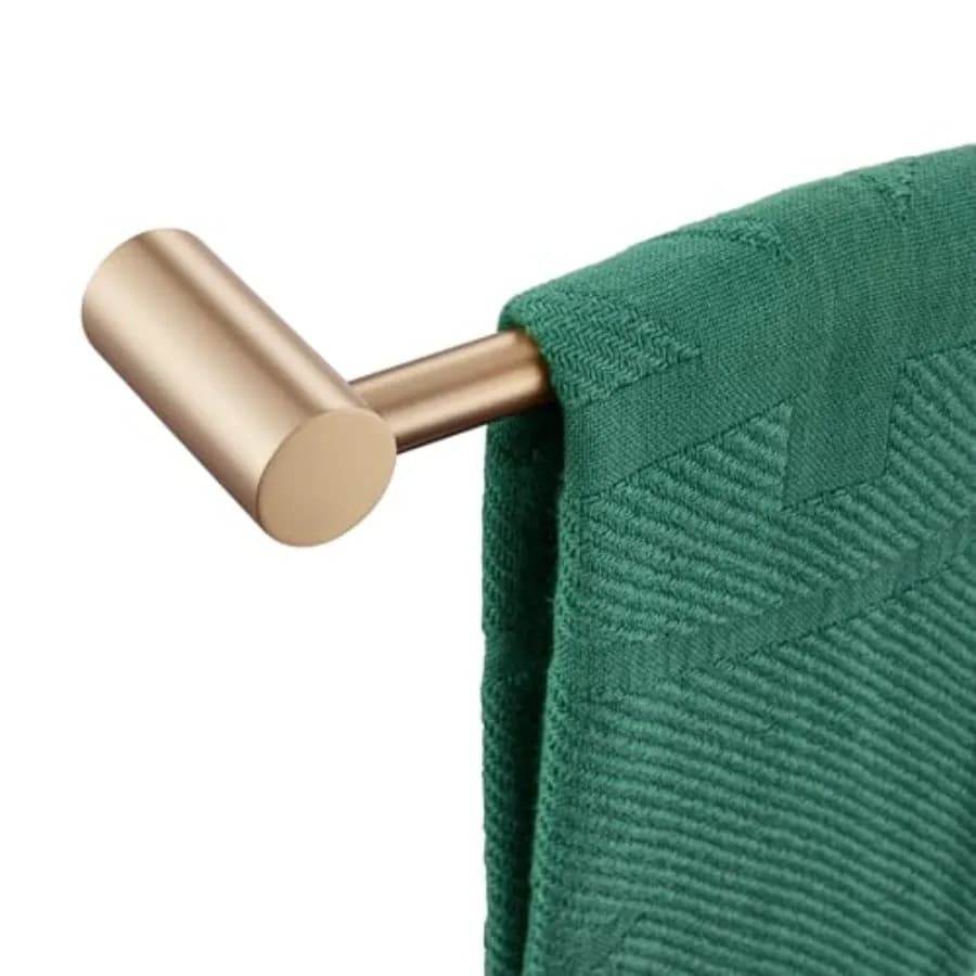 Portasciugamani da Parete per Bagno, Porta Asciugamani Singolo in Acciaio Inossidabile, Accessori Bagno B4007CPG-L36