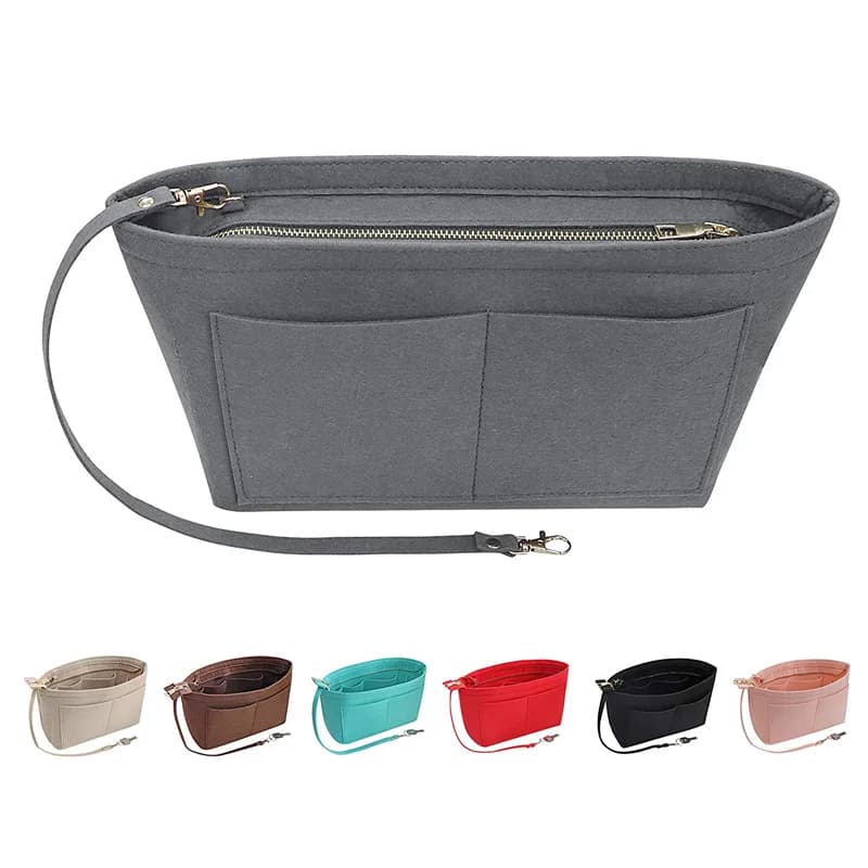 2026 New Portable Travel Organizer Make Up Tote Cosmetic Bags Women Storage Brand Bags for Handbag Insert Liner Storage Pouch