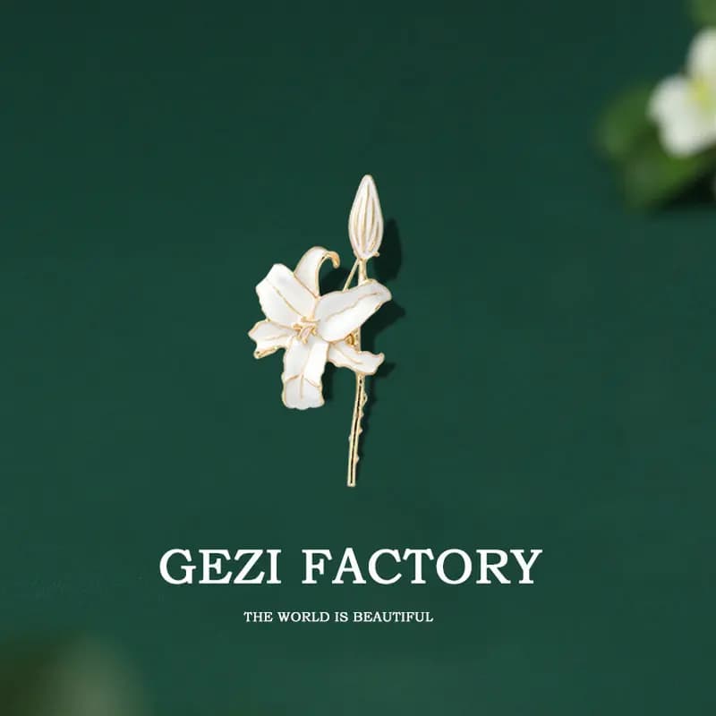 Fiori Spille Bianco Rosso Tulipano Margherita Corpetto Sciarpa Borsa Vestiti Spilla Classico Elegante Gioielli Regalo per Moglie Amante Ragazza