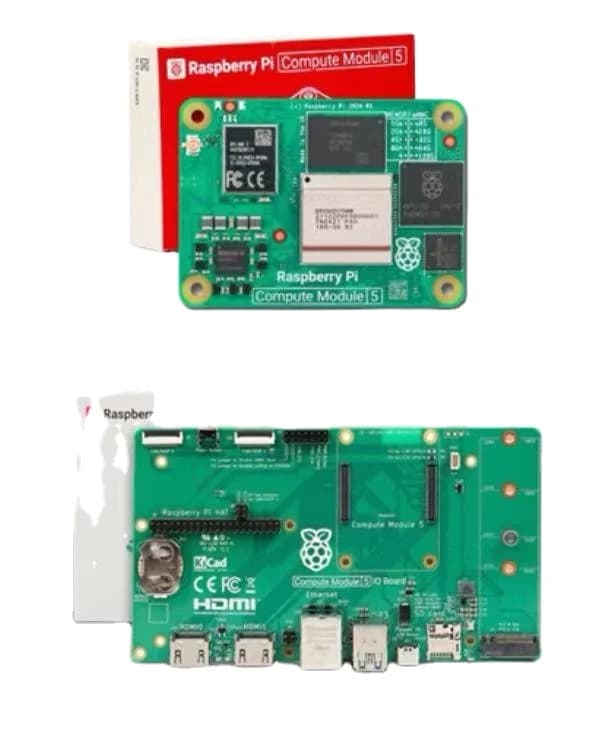 Scheda di sviluppo Raspberry Pi 5 con modulo core e scheda di espansione Gigabit Ethernet CM5 - 100% Nuova
