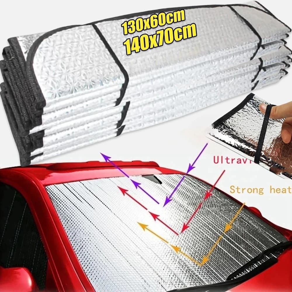 Parasole per auto Finestra anteriore posteriore Tenda Ombra Protezione solare Parabrezza Visiera Copertura Pieghevole Protezione UV retrattile per auto per bambini