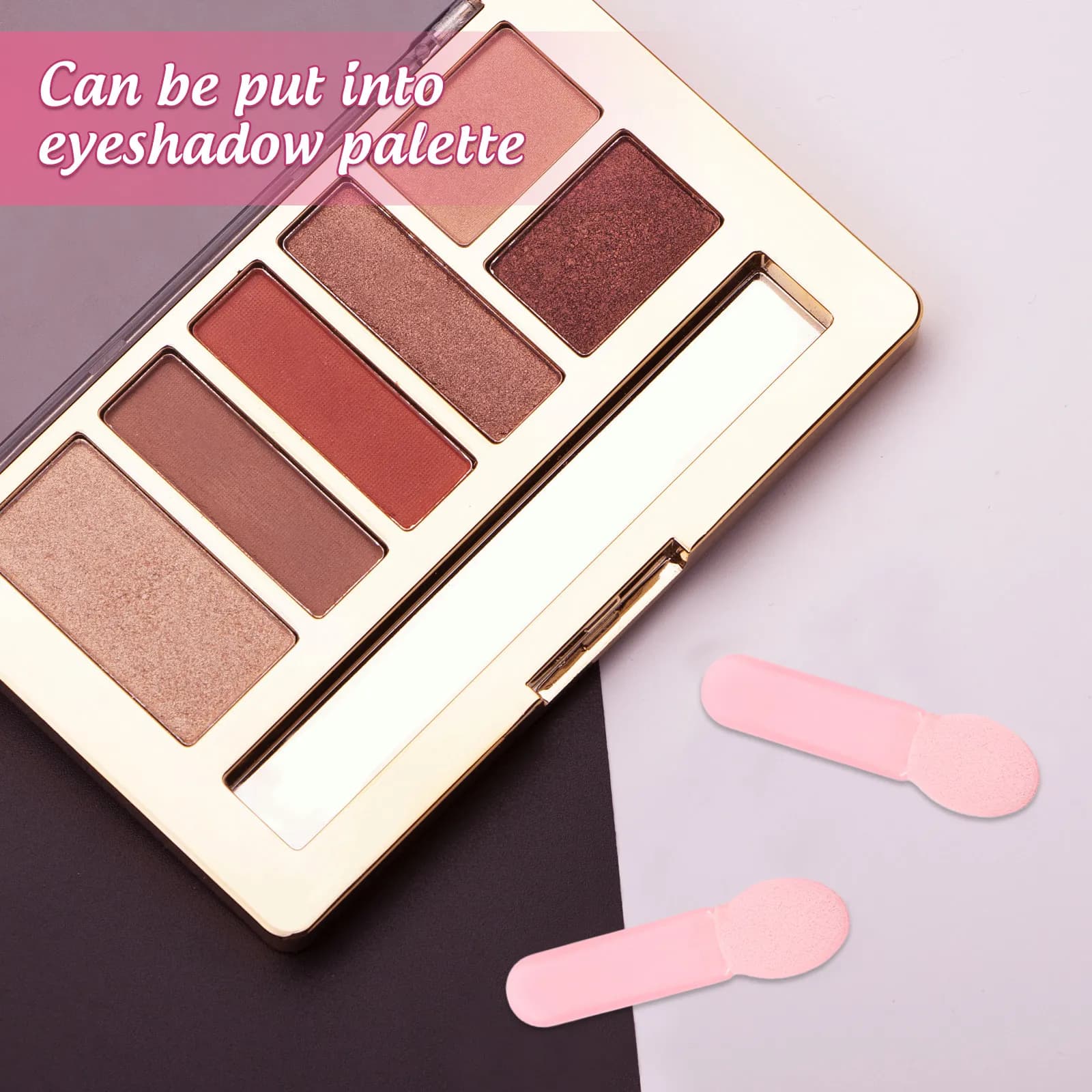 100 Pieces Umbrella Brushes with Sponge Toe, Soft Makeup Appliances, Shoe Brushes, Eye Makeup Accessories
