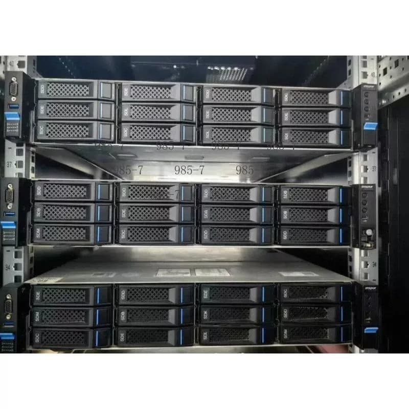 Black Skirt NAS Expansion Cabinet 4U Metal Frame,24 Bays 12G High Speed Storage with Internal Power Supply