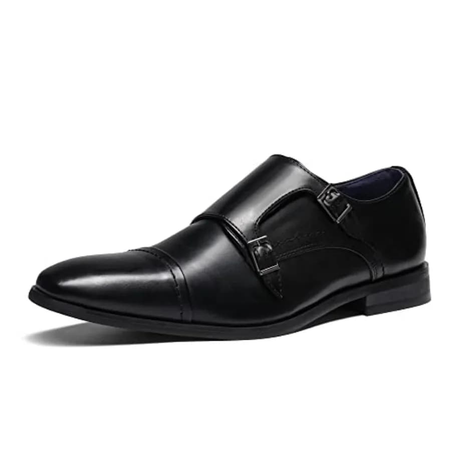 Men's Dress Loafer Shoes Monk Strap Slip On Loafers
