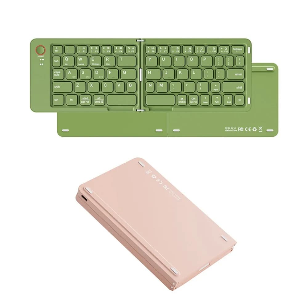 Lightweight Bluetooth Folding Keyboard Rechargeable Ultra-thin Wireless Notebook Keyboard Comfortable Colorful