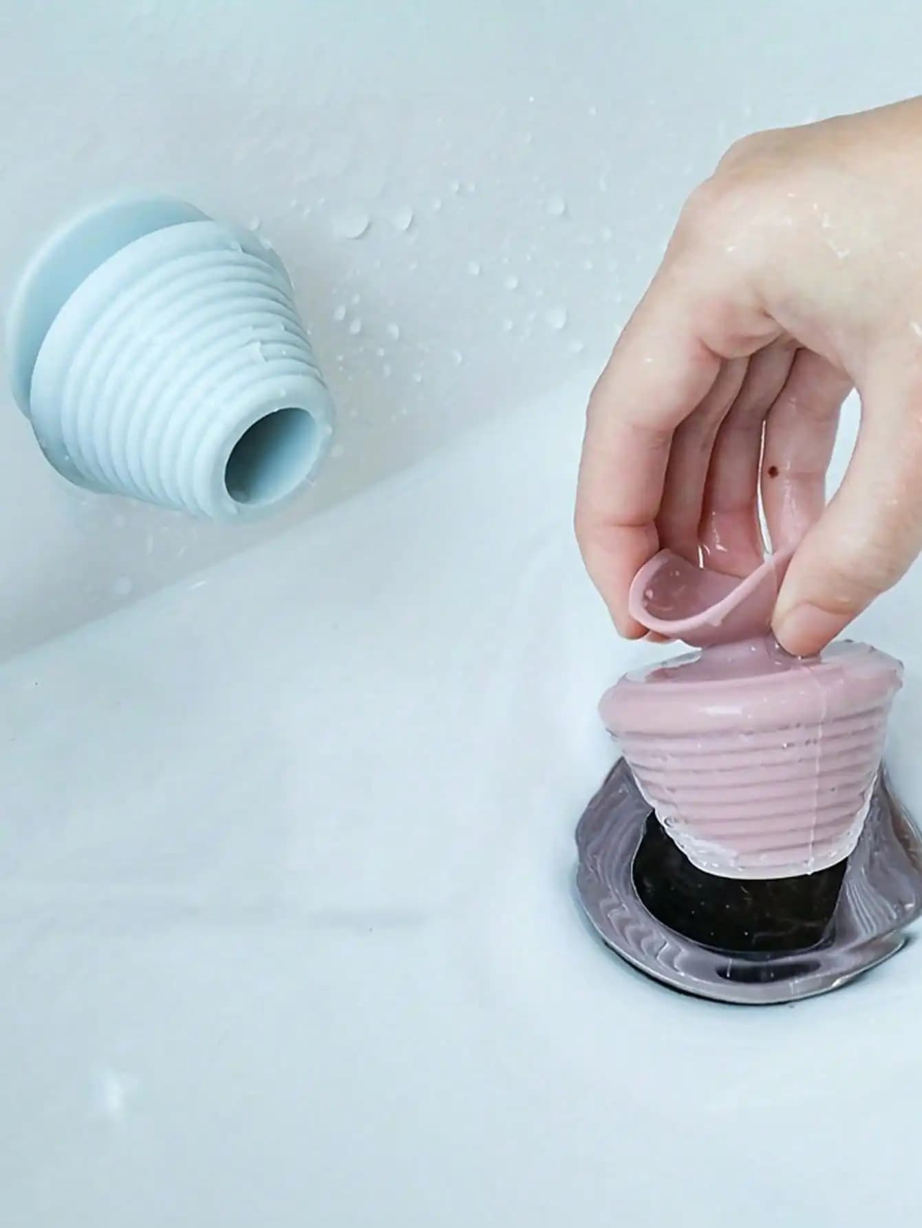 Universal Bathtub Plug, Drain Deodorizer Plug, Bathtub And Bathroom Sink Pipe Plug, Bathroom Tools, Bathtub Plug, Downpipe Silicone Sink Plug Plug, Anti-Odor Plug, Mop Pool Sink Bathtub Washbasin Plugs Home Bathroom Decor Fall Decor Back To School