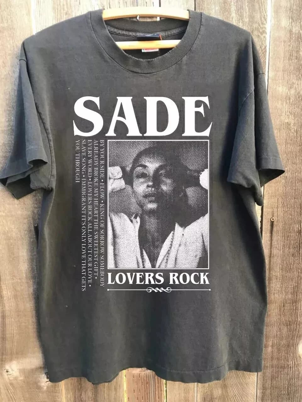 Sade Lovers Rock Album T-shirt unisex a maniche corte in carbone T-shirt estiva a maniche corte in cotone da donna per uomo nuovo