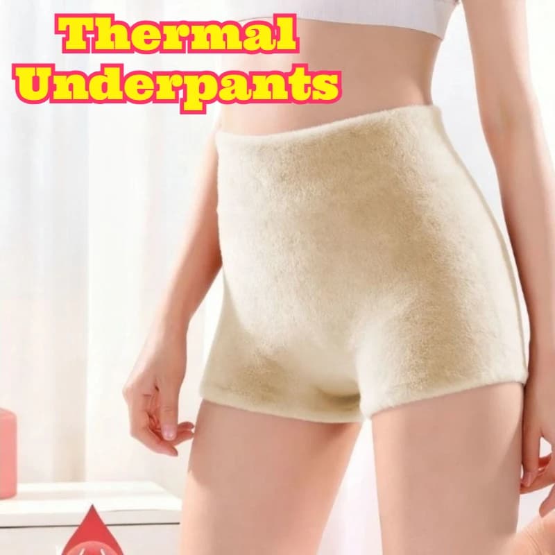 Pantaloncini Boxer da Donna a Vita Alta in Dralon, Felpati e Termici, Protezione Addominale e Anca, Plus Invernali