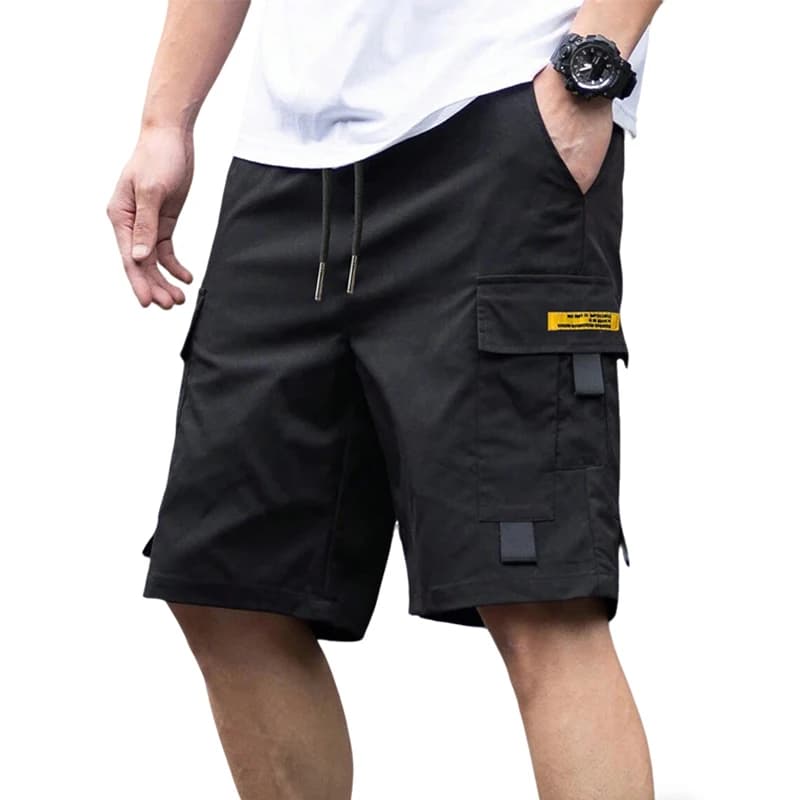 Pantaloncini Cargo Estivi da Uomo Tinta Unita, Pantaloni Tattici Militari Multitasche da Esterno, Pantaloncini Casual Larghi da Lavoro per Arrampicata e Campeggio