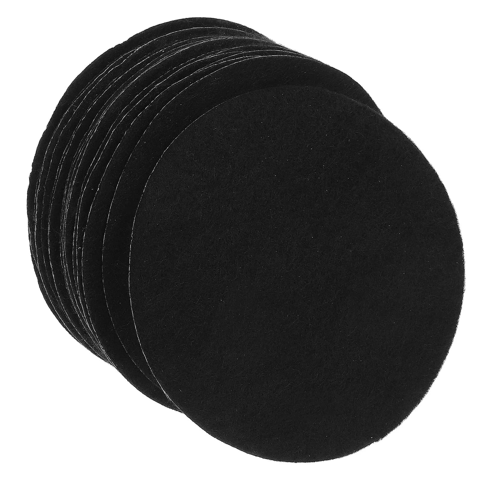 20 Pieces Black Carpet Fire Retardant for Incense Burner, Superficial Protection in High Temperature Fiber, for Home, Office, Yoga, Spa, Rituals with Incense