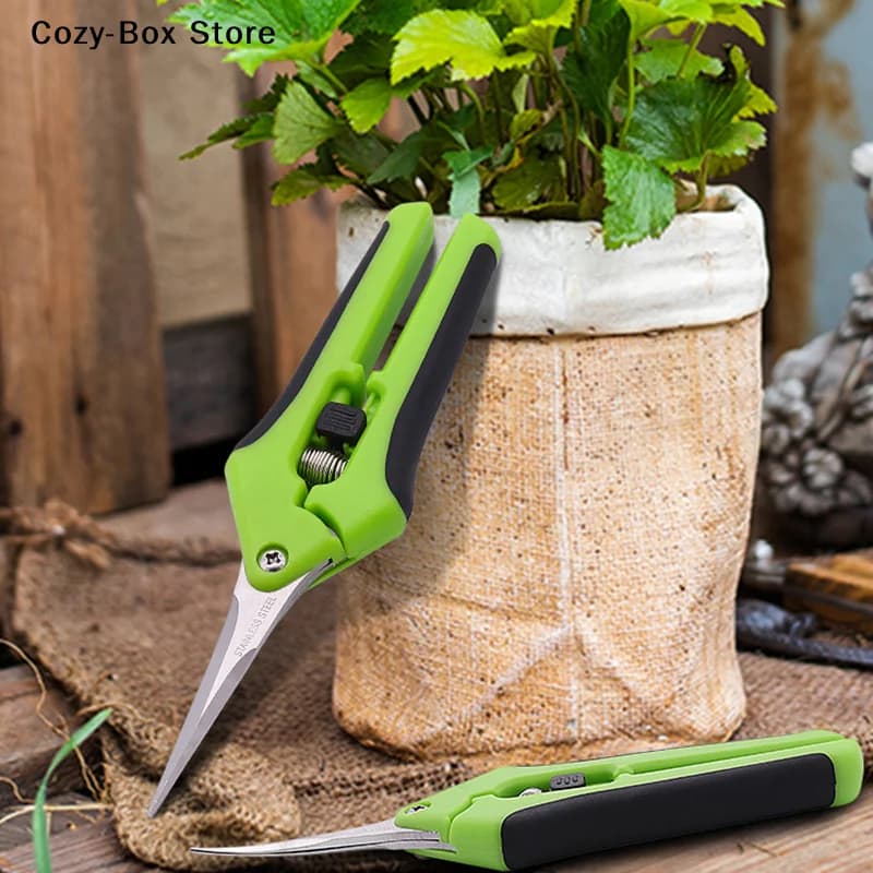 [ZY]Garden Stainless Steel Flower Scissors Pruning Fruit Pruning Grape Pruning Straight Head Gardening Scissors Pruning Flowers