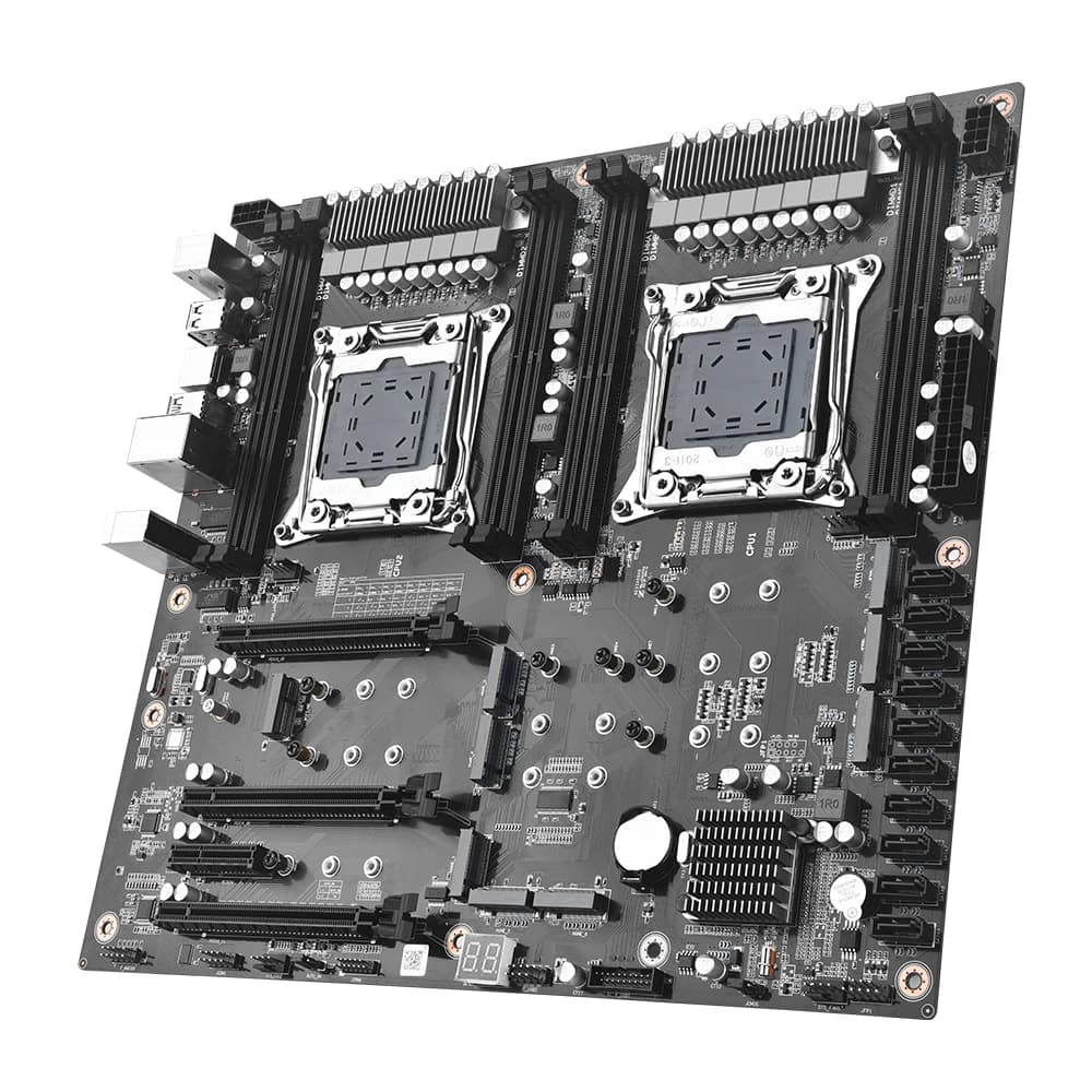 X99 Doppia presa scheda madre LGA 2011-3 Set con 2 pezzi Xeon E5 2698 V4 CPU e 4 * 32 GB DDR4 2400 MHZ ECC REG RAM X99 Kit