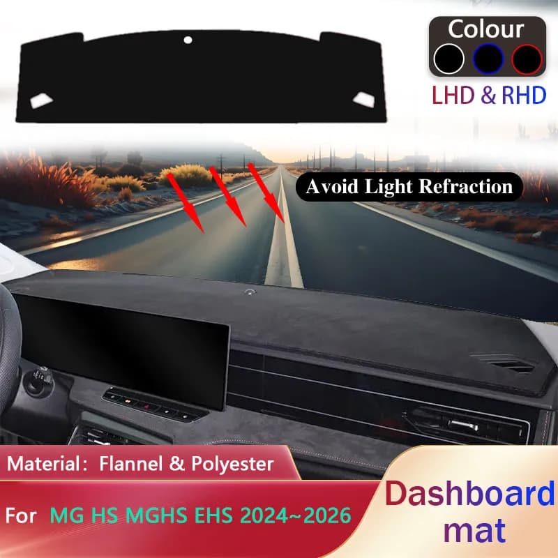 Car Dashboard Pad for MG HS MGHS EHS 2024 ~ 2026 2025 Fodera Anti-slip Pad Dash Zerbino Mat Cover Part Accessories