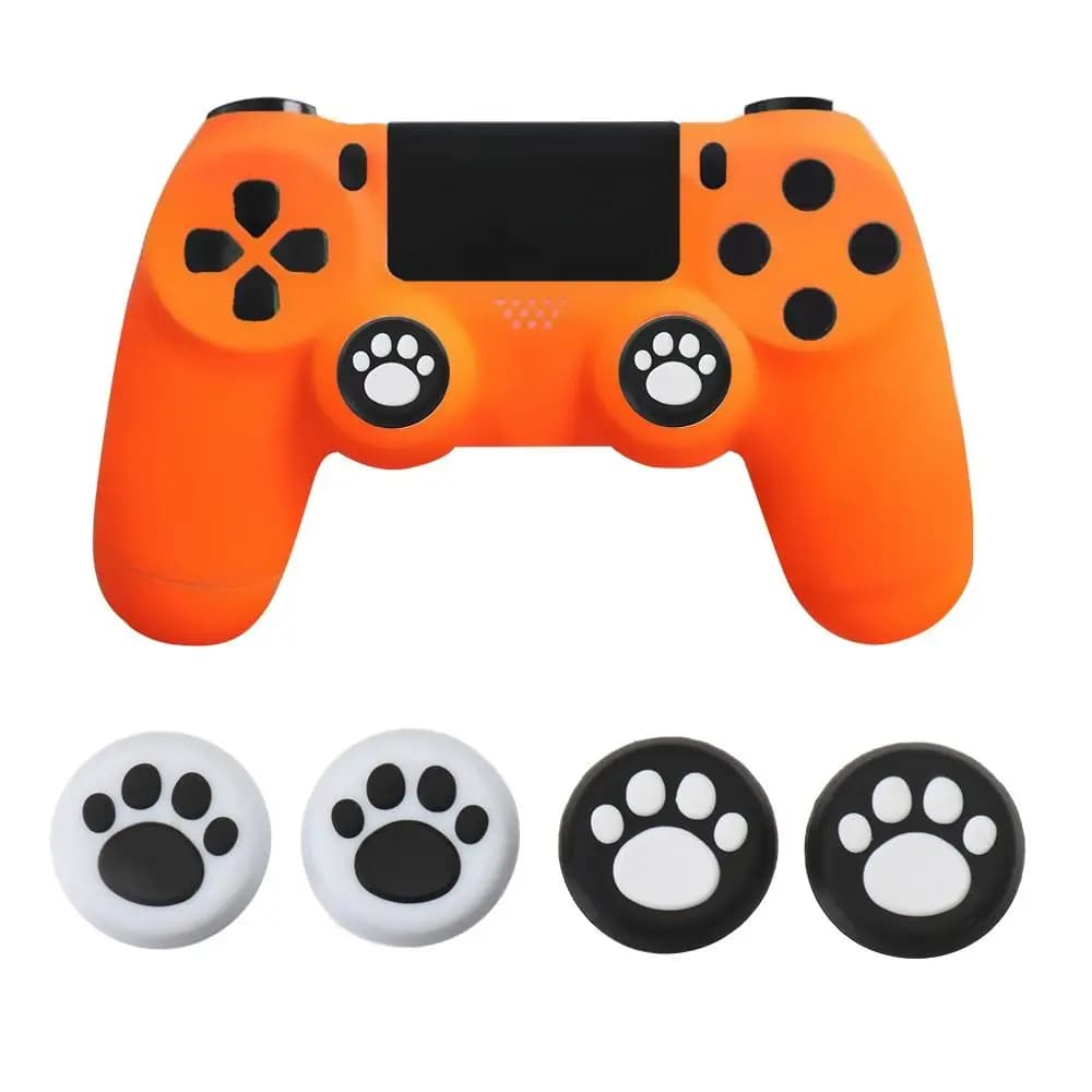 4 Pcs New Analog Cover Thumb Sticks Grips Caps Controller Silicone For Sony PlayStation 5 PS5 PS4/3 XBox
