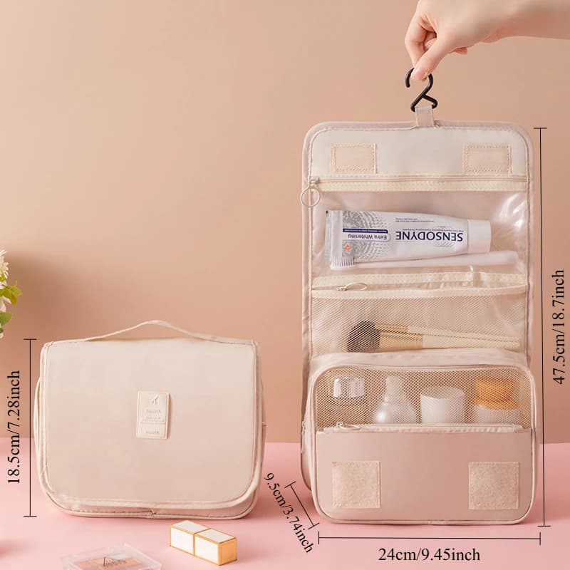 Waterproof Makeup Travel Bag, High Quality Toy Organizer, Bathroom Needle with Hook for Women