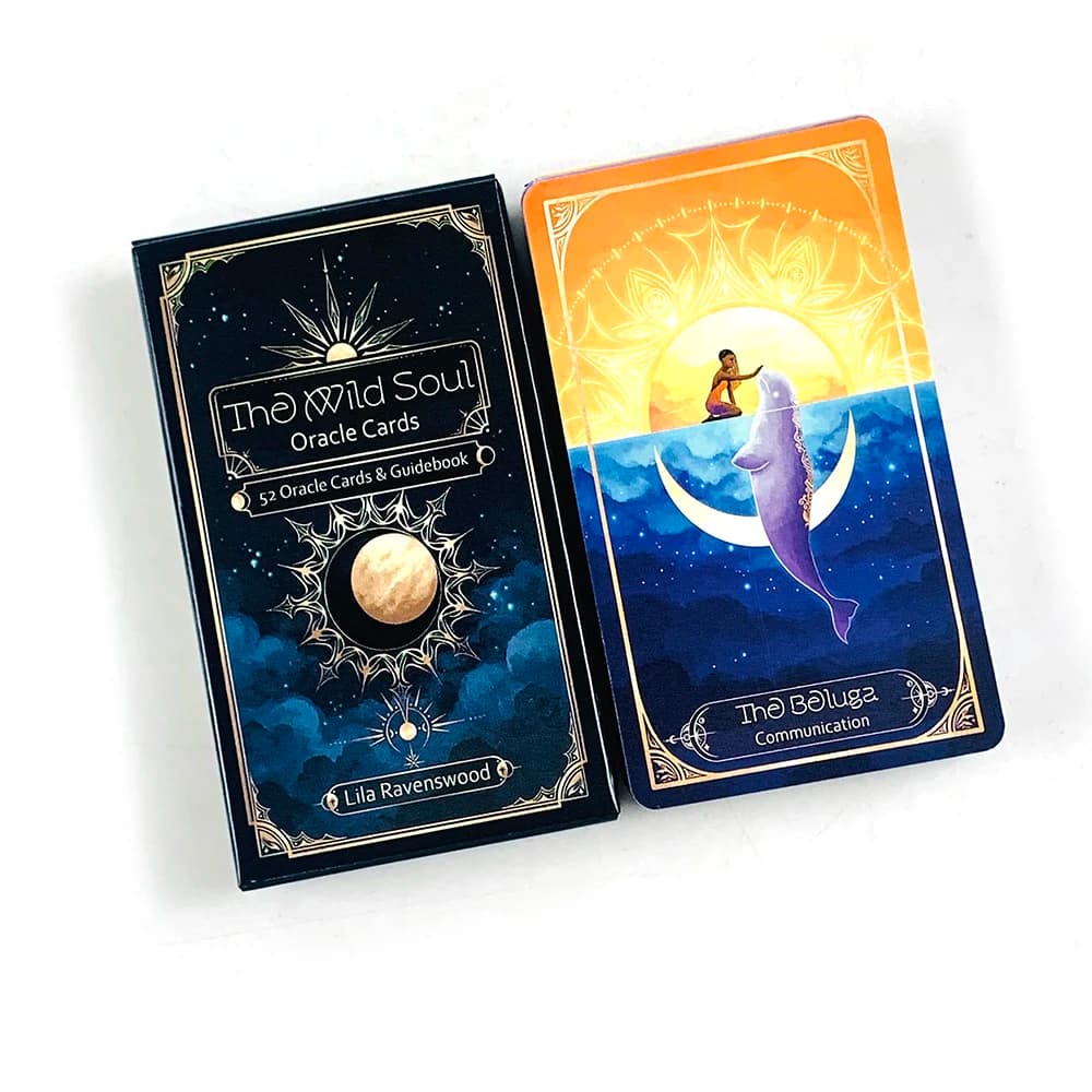 The Wild Soul Oracle Cards: un mazzo da 52 carte con illustrazioni vivaci, guida facile da leggere, ideale per principianti, meditazione e giochi di società
