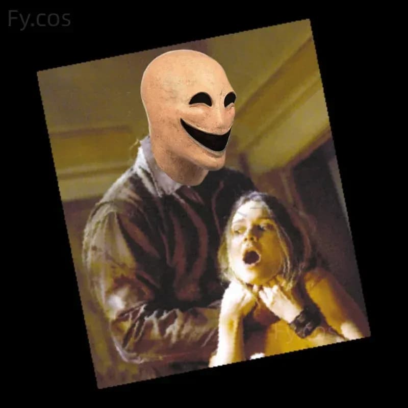 Smile Scary Creepy Halloween Alien Mask Cosplay Horror Funny Full Face Latex Headgear Carnival Costume Adults For Men NM34