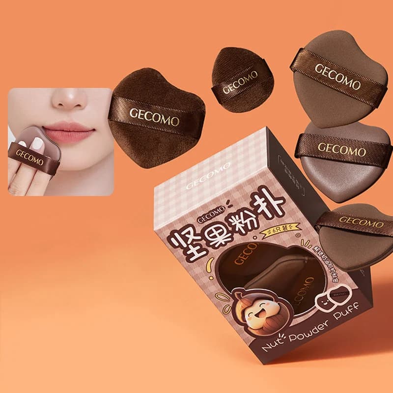 6PCS Makeup Beauty Sponge Funded Cypriot Melting Fard Mixing Smooth Dry Use Bagnate Cosmetic Appliance Tool Wholesale