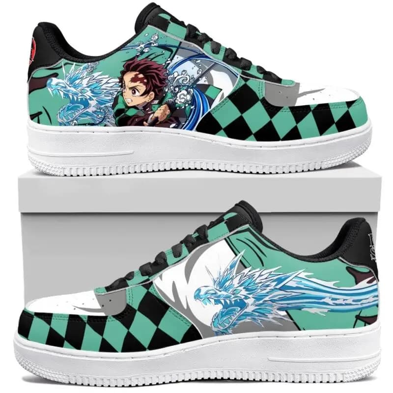 Scarpe Anime Demon Slayer, Sneakers Basse Casual, Scarpe da Basket Unisex, Scarpe di Kamado Tanjiro, Scarpe per Coppie Personalizzabili, Regalo
